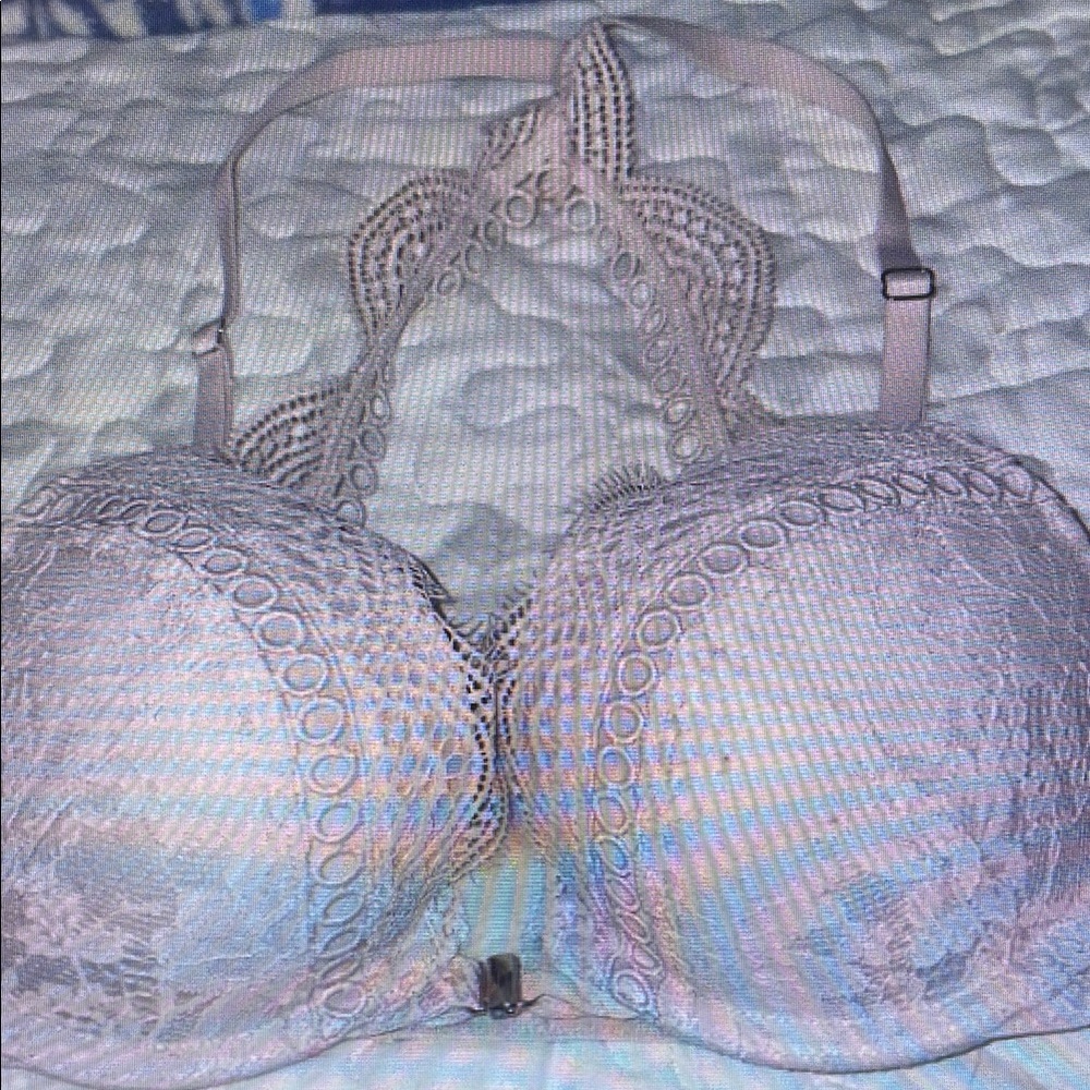 Lace Halter Bralette in Cream